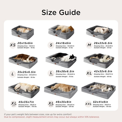 Orthopedic Dog Beds Large Sized Dog Washable Original Design