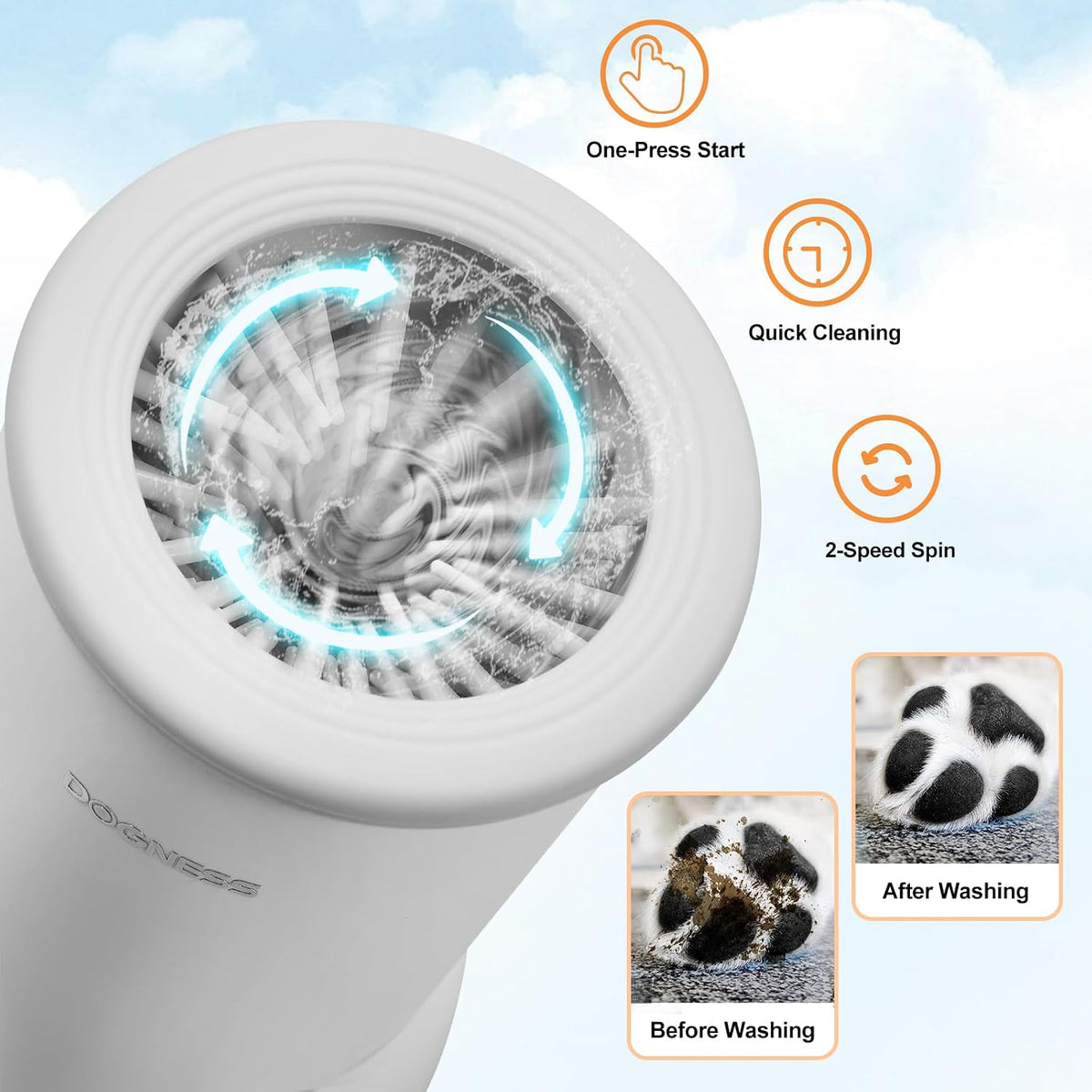 Automatic Dog Paw Cleaner Cup Paw Washer for Small & Medium Dogs
