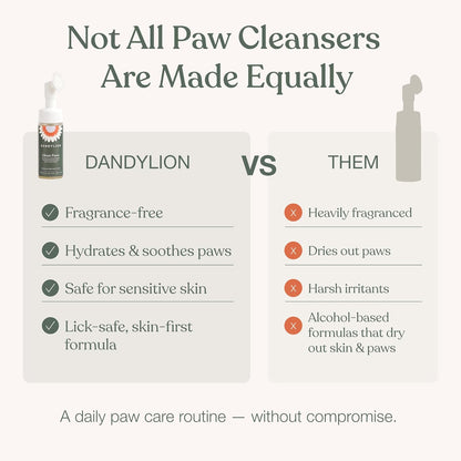 , Dog Paw Cleaner, Clean Paws, No Rinse Foam Cleaner with Brush