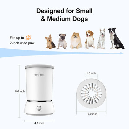 Automatic Dog Paw Cleaner Cup Paw Washer for Small & Medium Dogs