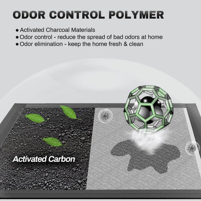 Charcoal Puppy Pads, XL 28"X34", All Edge-Wrapped, Odor-Control Thick Pad