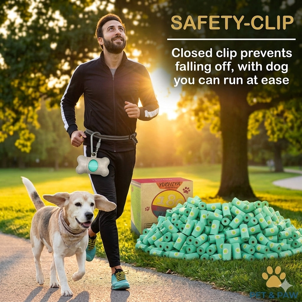 Bone-Shaped Dog Poop Bag Holder | Portable Waste Bag Dispenser