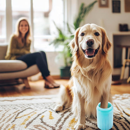 Dog Paw Cleaner for Dogs,Dog Paw Washer Cat Foot Washer Feet Cleaner Medium