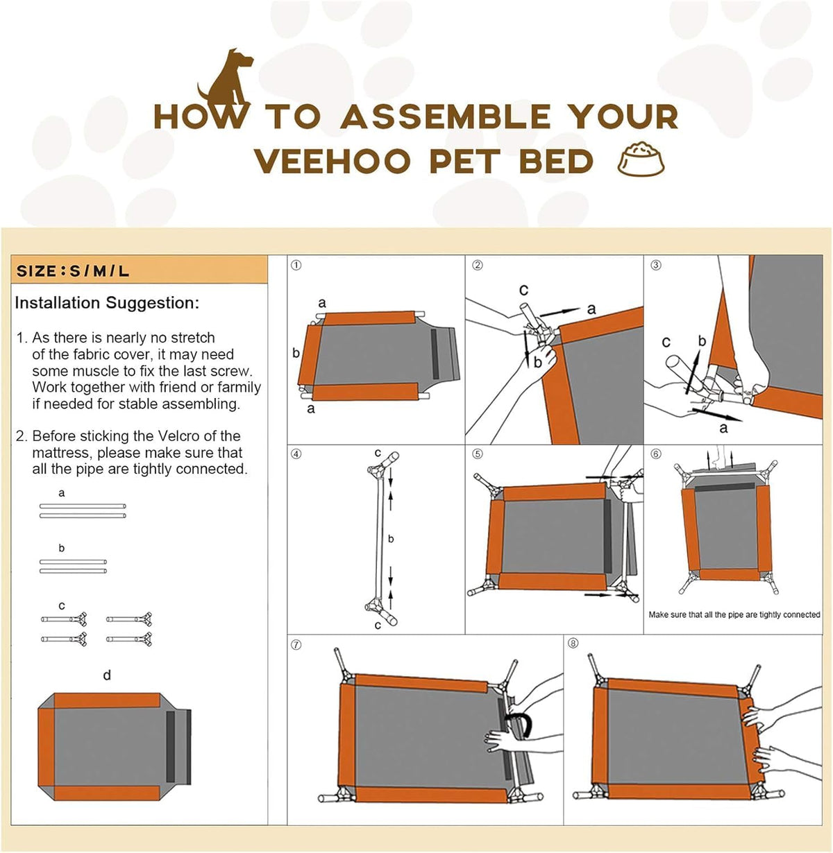 Outdoor Elevated Dog Bed Large Sized Dogs, Cooling Raised Dog Cots