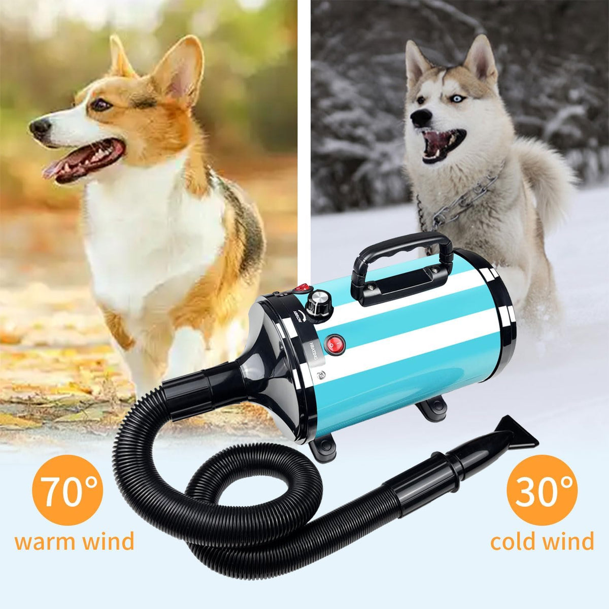 Dog Dryer High Velocity Professional Pet Grooming Dryer