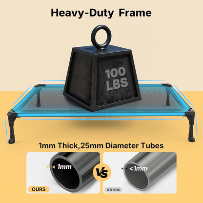 Outdoor Elevated Dog Bed Large Sized Dogs, Cooling Raised Dog Cots