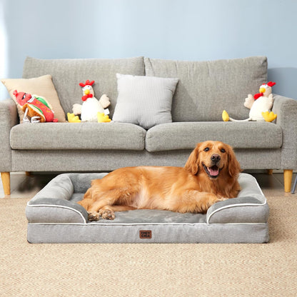 Orthopedic Extra Large Dog Bed, Waterproof Washable XL Pet Bed 44"