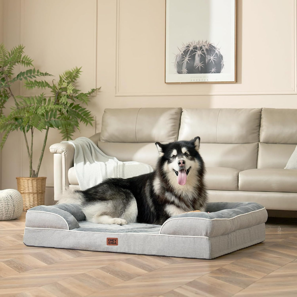Orthopedic Extra Large Dog Bed, Waterproof Washable XL Pet Bed 44"