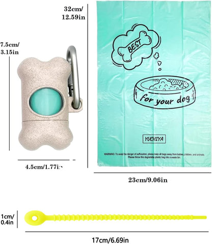 Bone-Shaped Dog Poop Bag Holder | Portable Waste Bag Dispenser