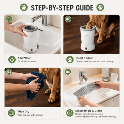 Automatic Dog Paw Cleaner Cup Paw Washer for Small & Medium Dogs