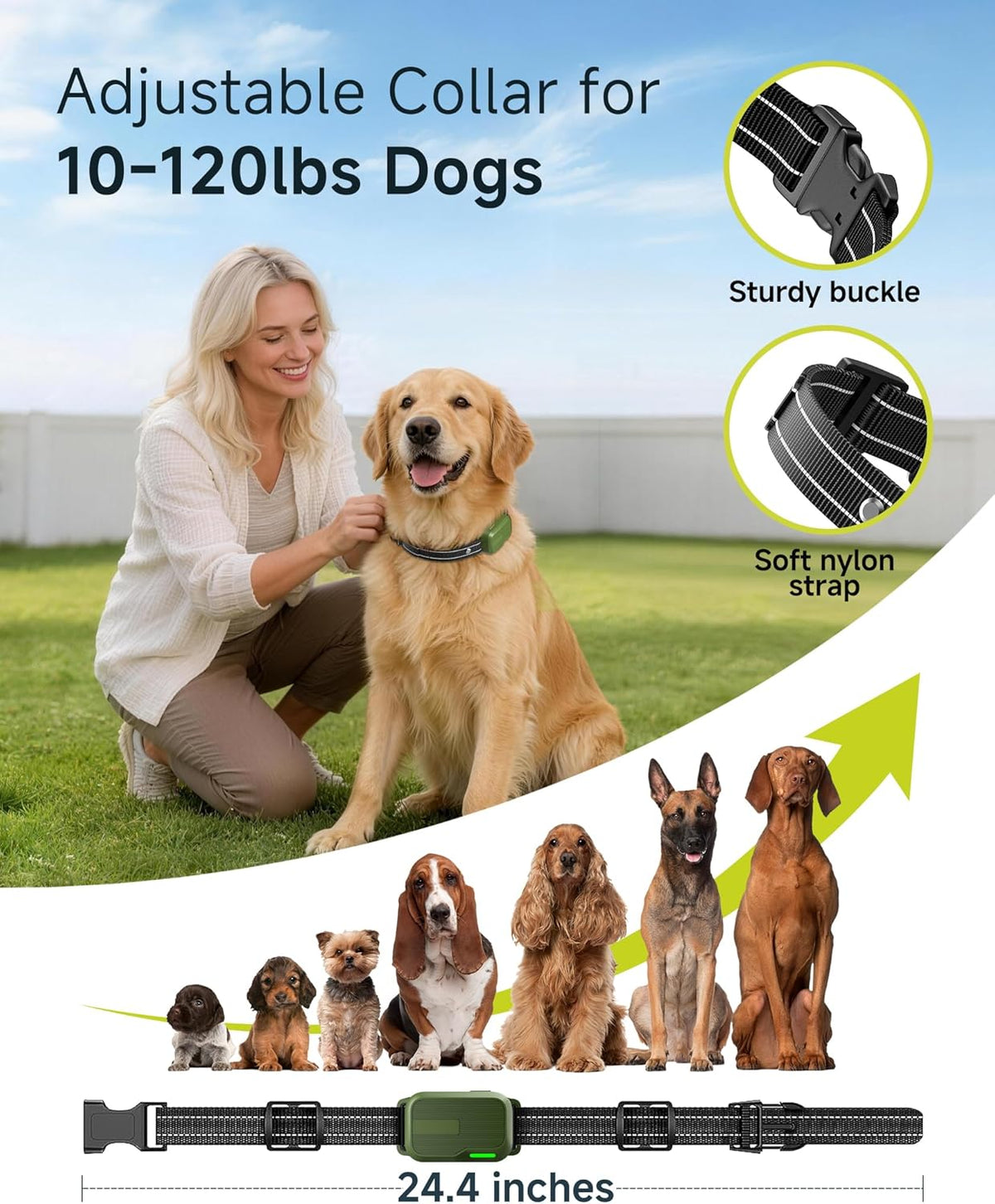 Dog Shock Collar - 4500FT Dog Training Collar with Remote for Dogs 10-120Lb