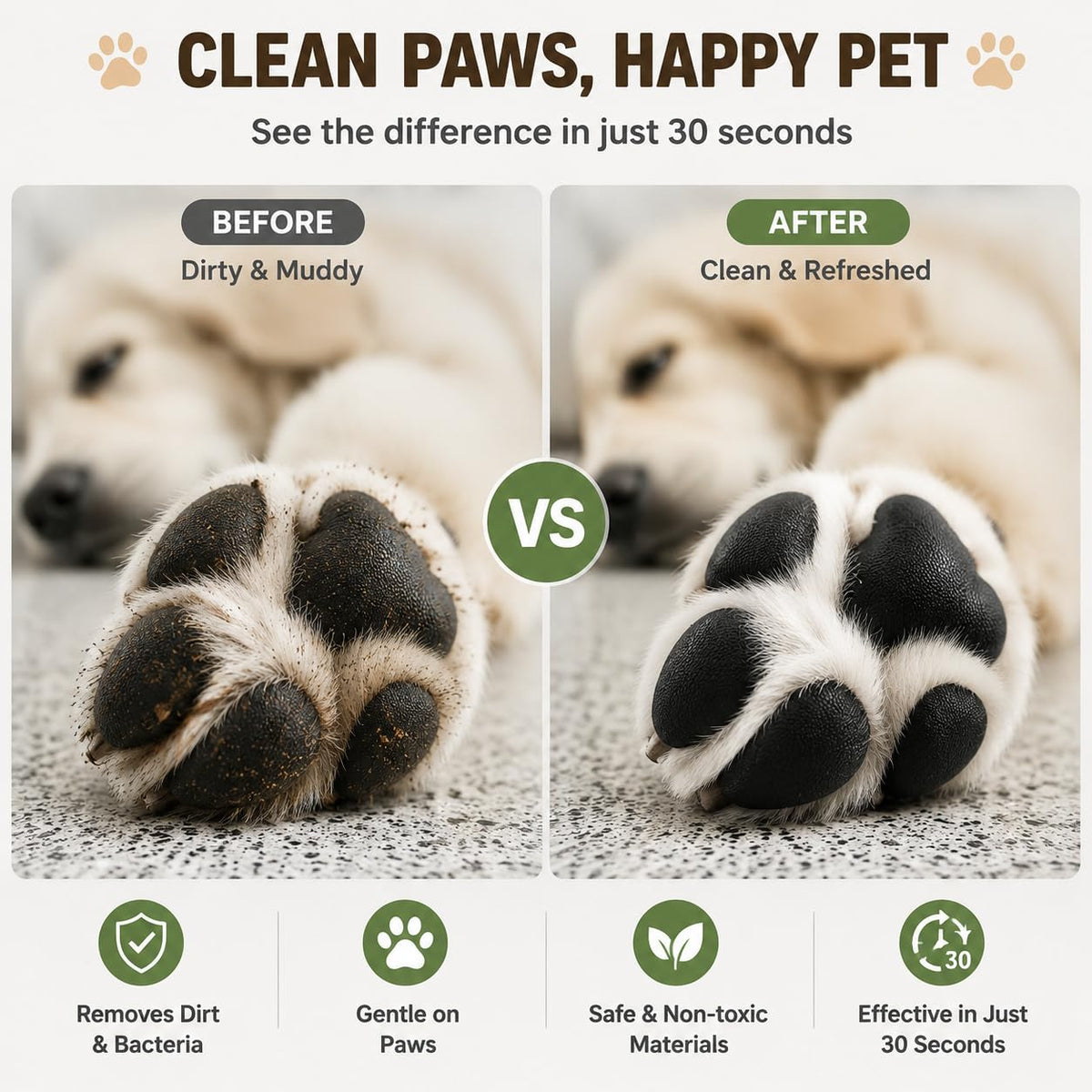 Automatic Dog Paw Cleaner Cup Paw Washer for Small & Medium Dogs