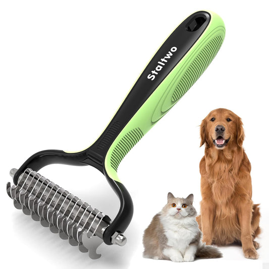 Deshedding Dog Brush, Deshedding Undercoat Rake for Dog&Cat