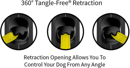 Tiny 360° Tangle-Free Reflective Retractable Dog Leash | Cat Leash | 10 Ft Strong Nylon Tape (Tiny)