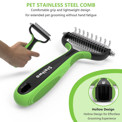 Deshedding Dog Brush, Deshedding Undercoat Rake for Dog&Cat