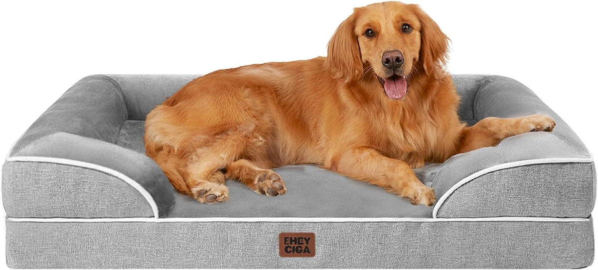Orthopedic Extra Large Dog Bed, Waterproof Washable XL Pet Bed 44"