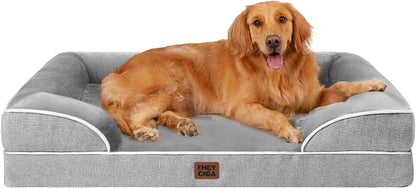 Orthopedic Extra Large Dog Bed, Waterproof Washable XL Pet Bed 44"