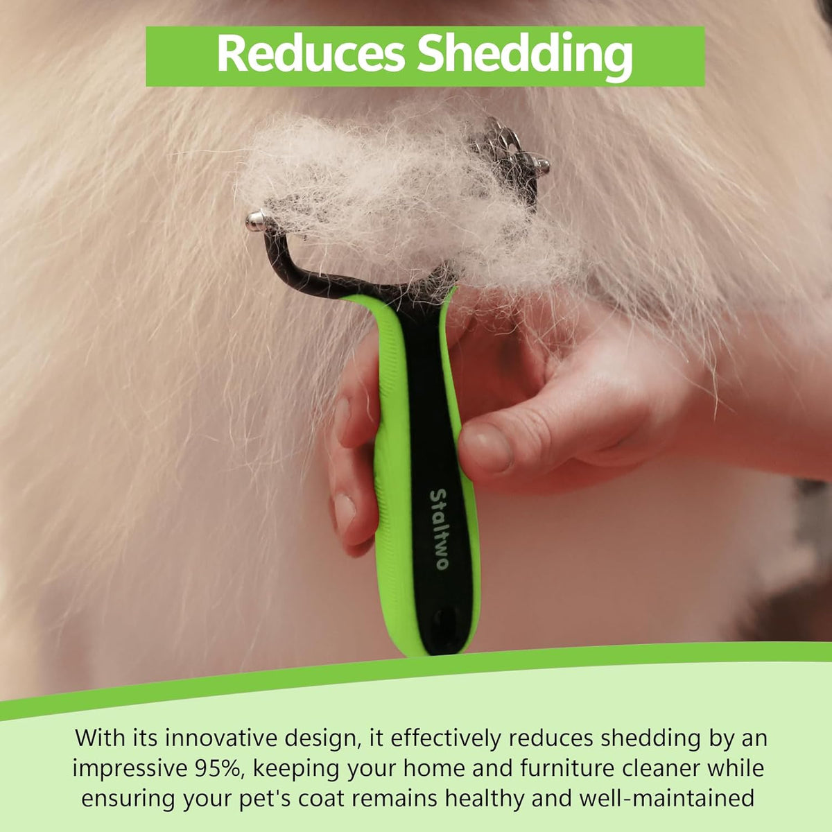 Deshedding Dog Brush, Deshedding Undercoat Rake for Dog&Cat